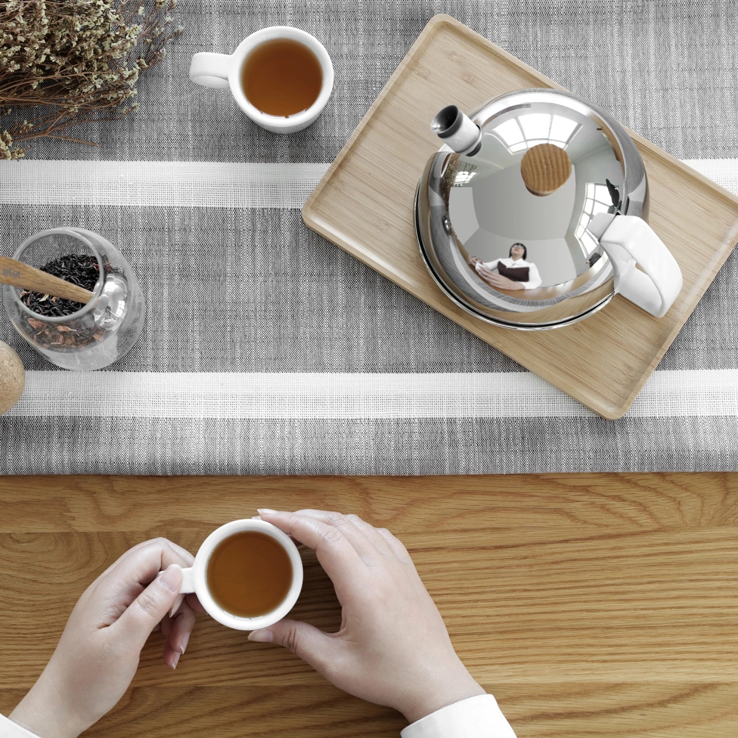 Thomas Teecrug 0.9L in acciaio inossidabile in argento