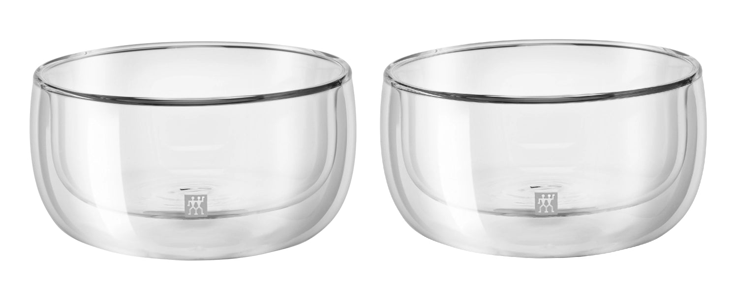 Elegantes 2er Set Sorrento Dessertgläser von Zwilling, ideal für Desserts und kreative Anrichte, mit einem Fassungsvermögen von 280ml.
