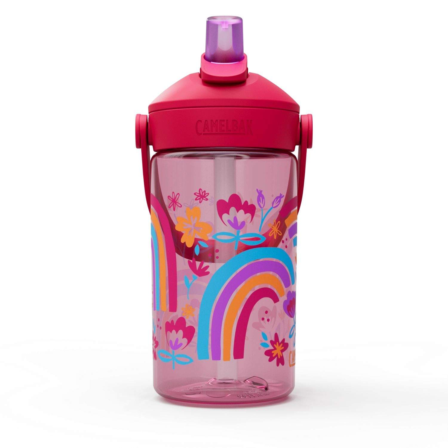 Thrive Flip Straw Kids 0.4L Rainbow Floral