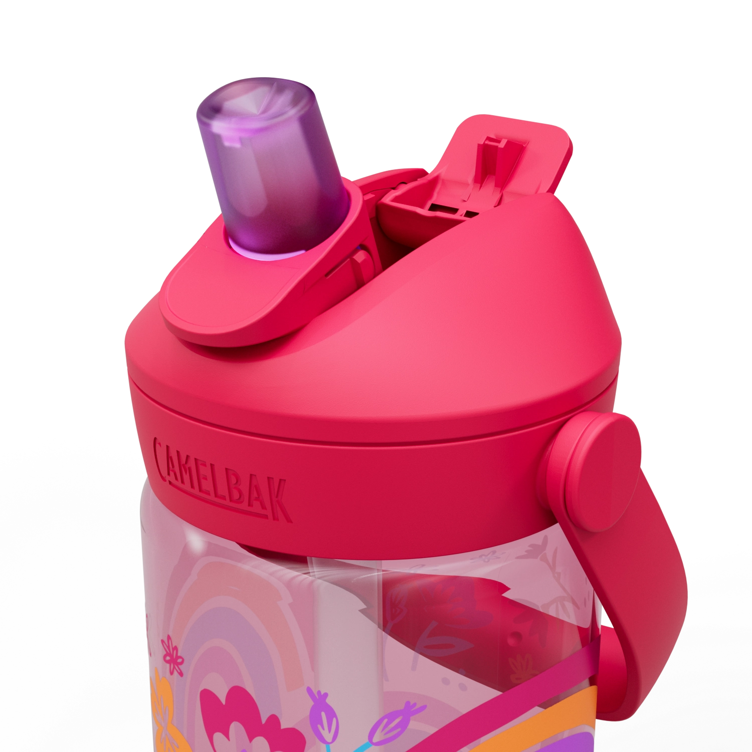 Thrive Flip Straw Kids 0.4L Rainbow Floral