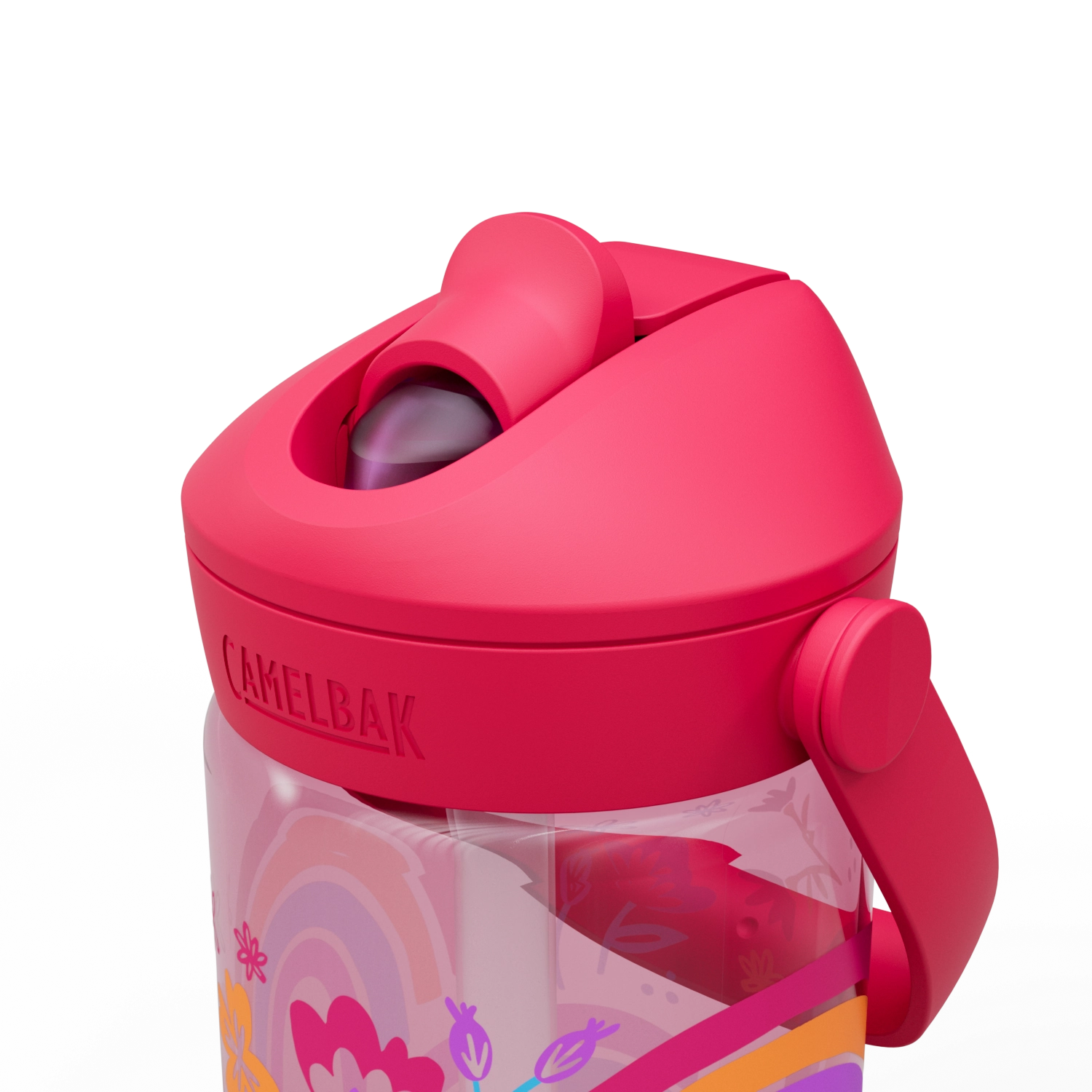 Thrive Flip Straw Kids 0.4L Rainbow Floral