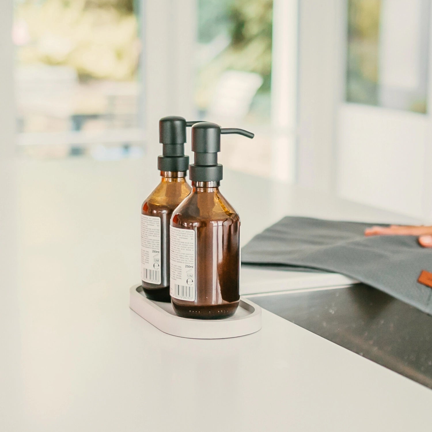 Sapone per le mani lavanda a mano lavanda da 250 ml di distributore di pompe in plastica