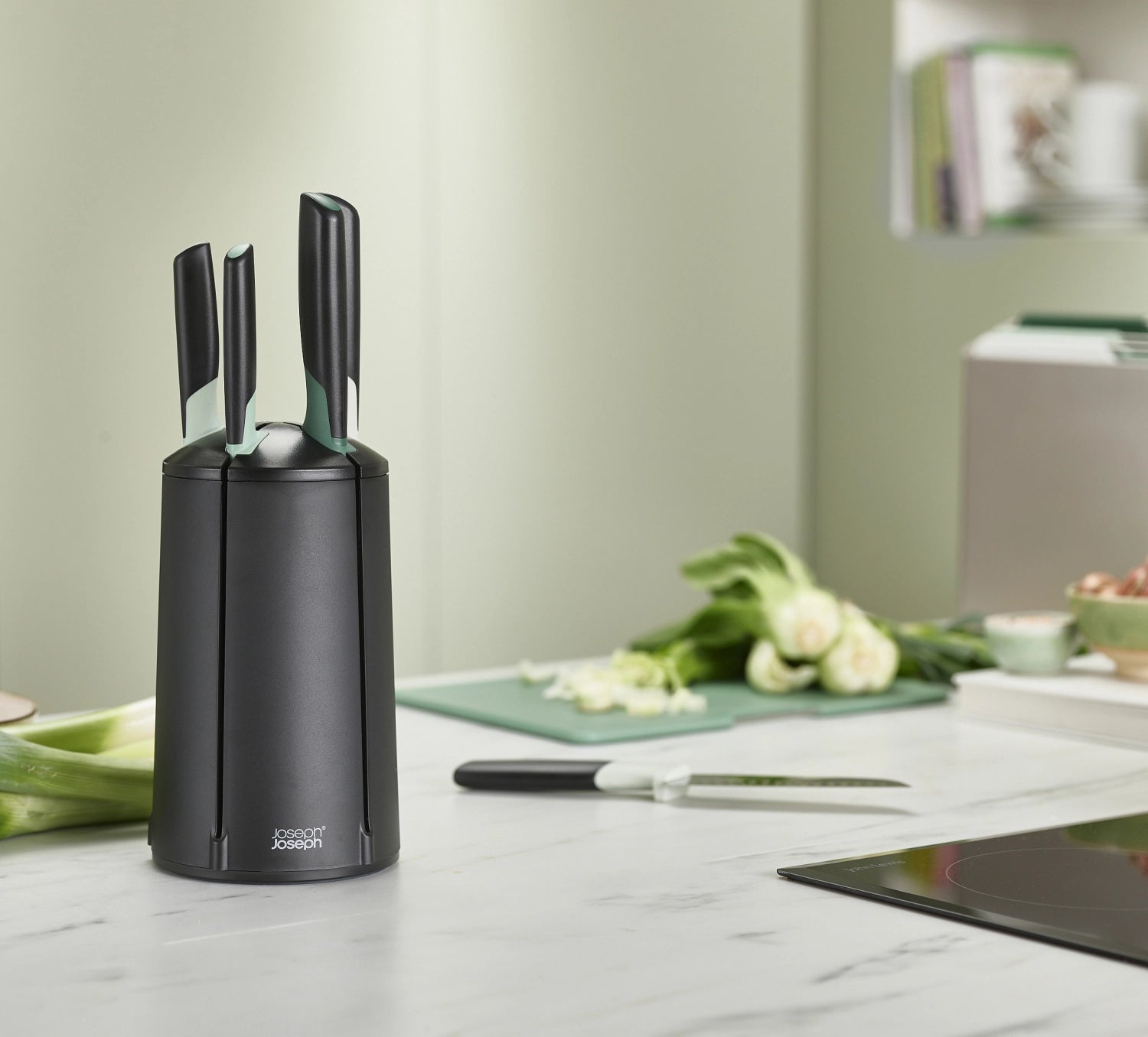 Leevacarrousel à couteaux 5 pièces sauge