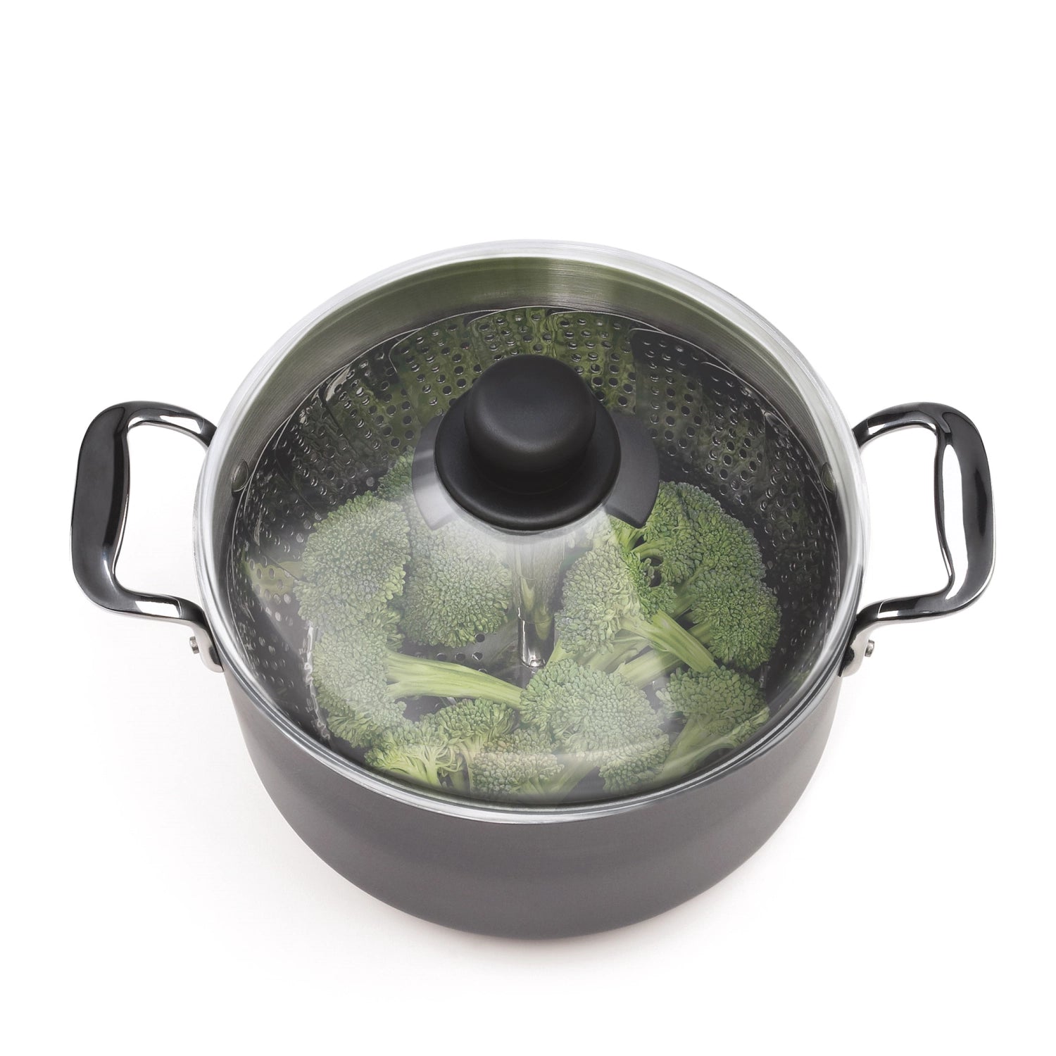 Cuiseur vapeur Good Grips avec poignée extensible en acier inoxydable