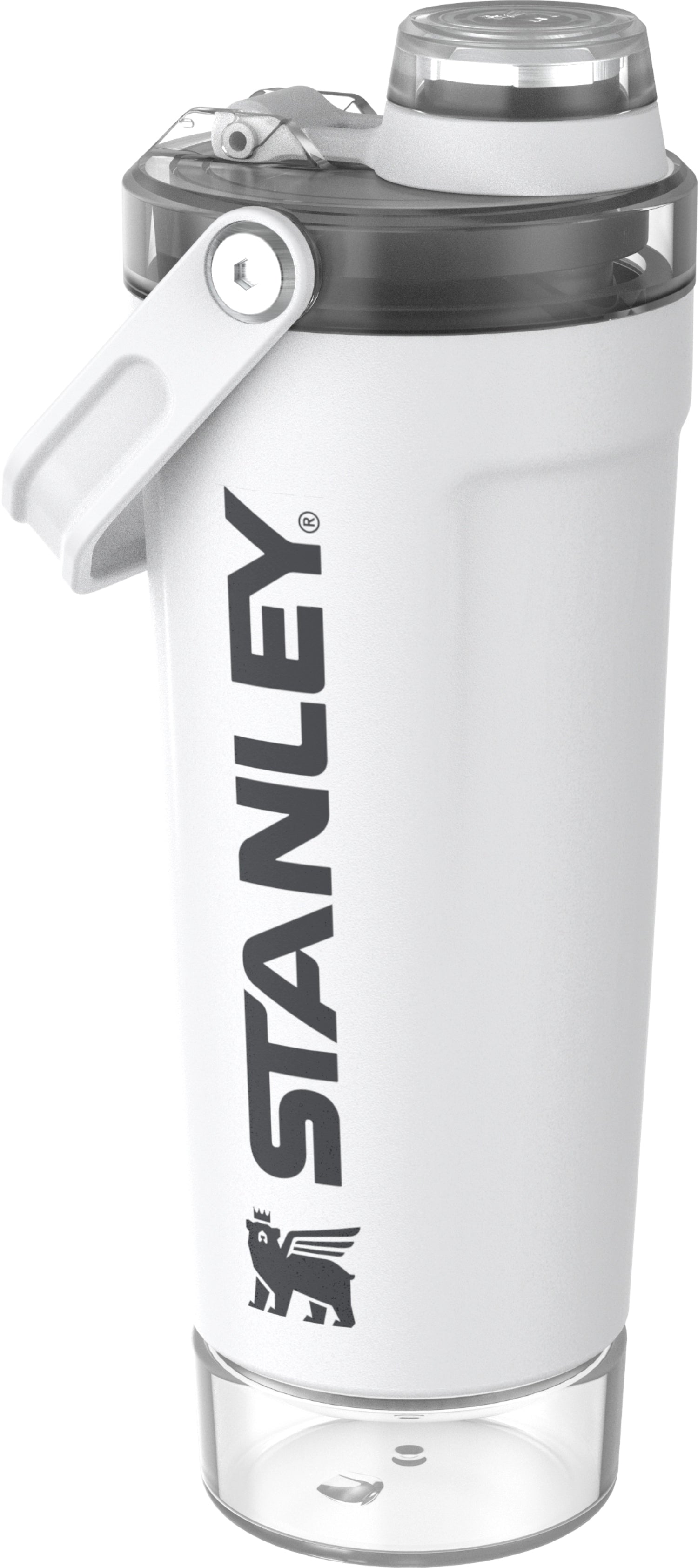 Stylischer Vitalize Shaker 0.6l in Chalk-Weiß, perfekt für Sport und Alltag. Robuste Stanley Trinkflasche für gesunde Hydration.