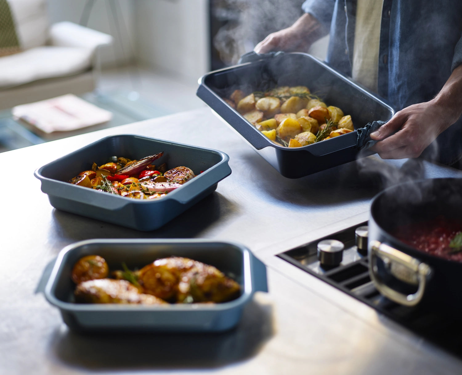 3 Set di backorda del forno nido 41x30 30x30 24x24