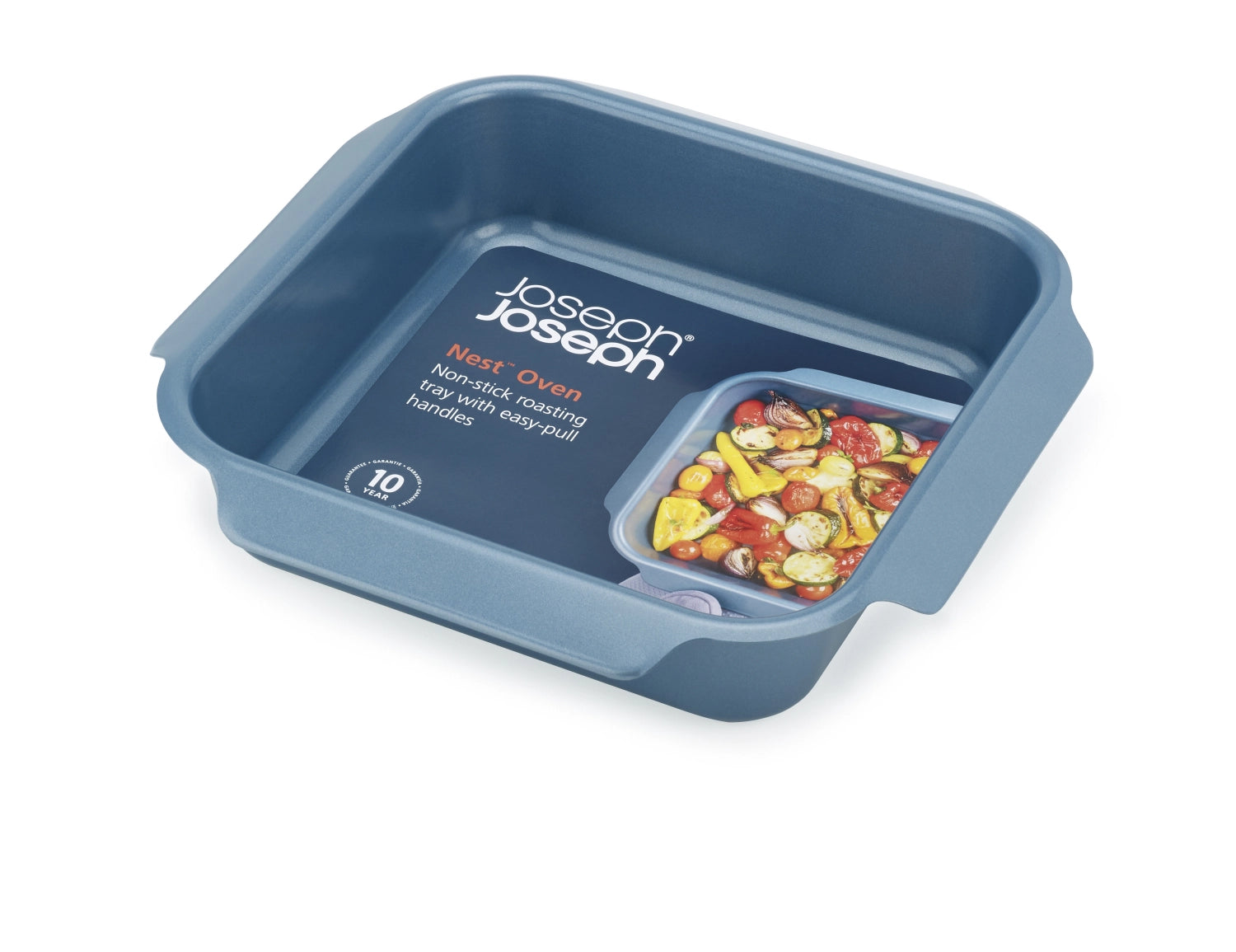 Joseph Joseph Nest Oven Backform M, 24x24cm, H6.5cm, perfekte Antihaftbeschichtung für einfaches Backen von köstlichen Gerichten.