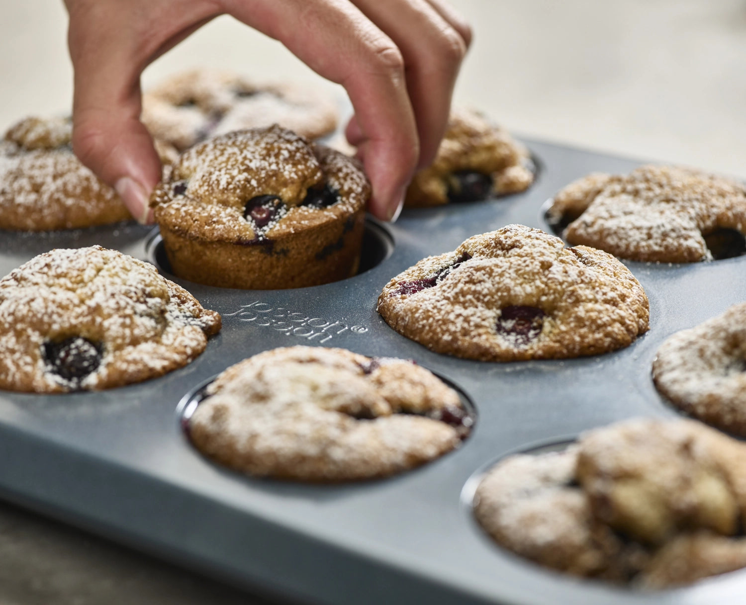 Nest bake baking pan 12 muffins 30x41x3cm non -stick -coated