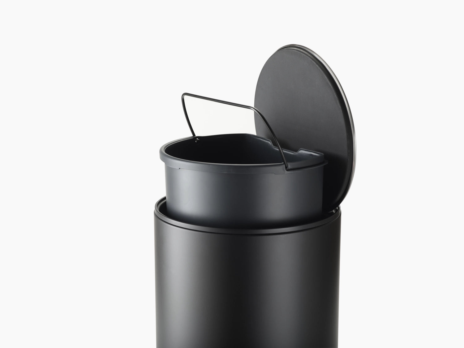 <tc>Arc</tc> P<tc>eda</tc>bin with inner pocket H45cm D26cm 10l Carb. <tc>schwarz</tc>