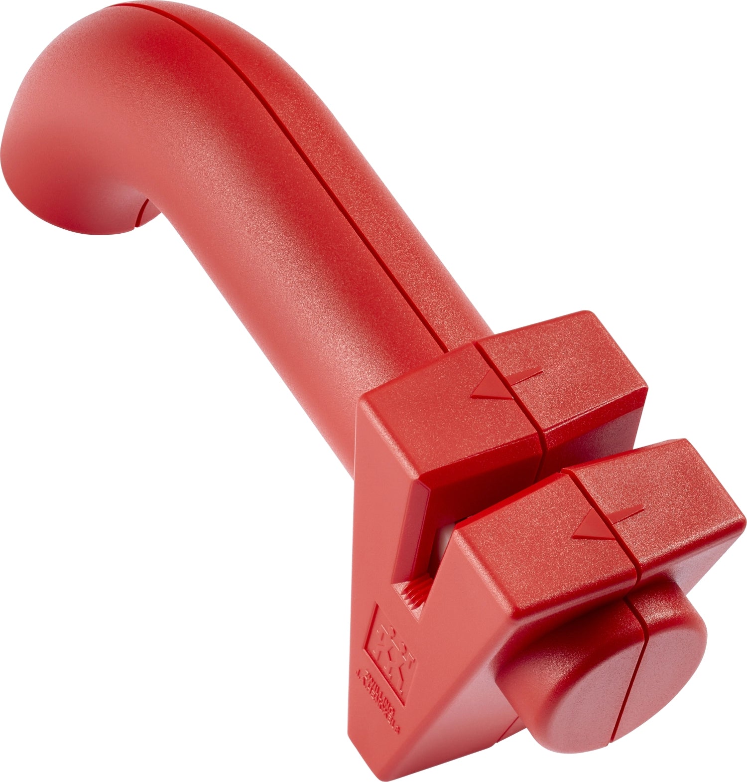 TWINSHARP Messerschärfer in Rot von Zwilling, ideal für präzises Schärfen von Küchenmessern, kompakt und benutzerfreundlich.
