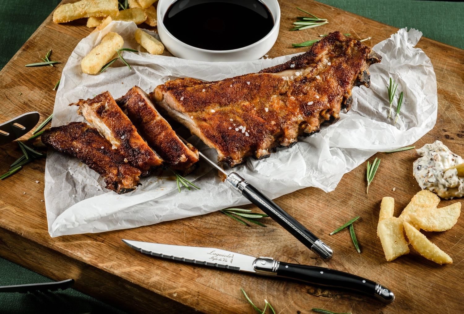 Laguiole Premium Line steak knife black 1.8mm black