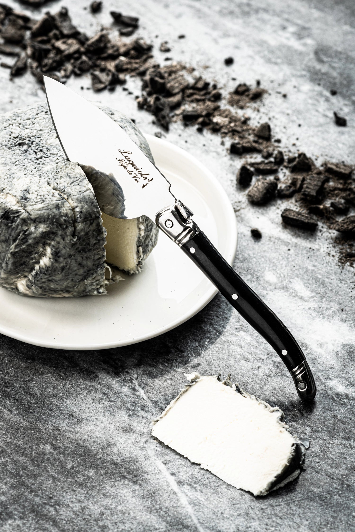 Laguiole 3tlg Premium Line Käsemesserset schwarz