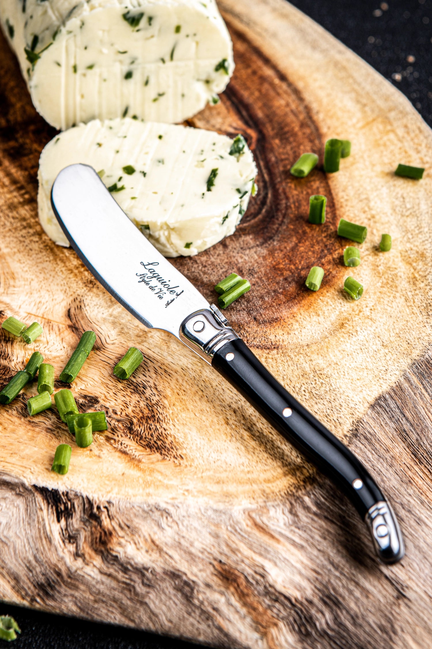 Laguiole Premium Line Buttermesser schwarz