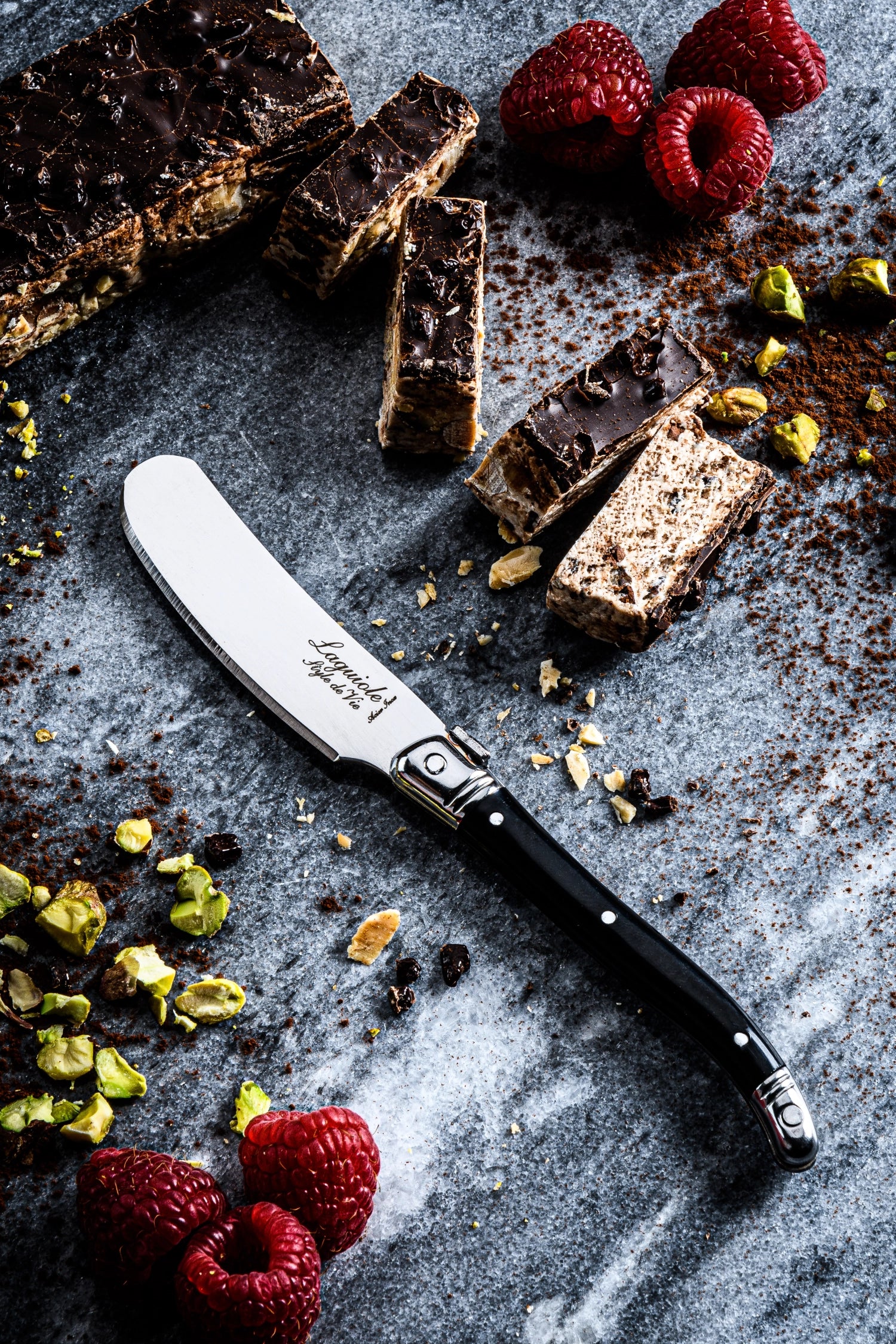 Laguiole Premium Line Buttermesser schwarz