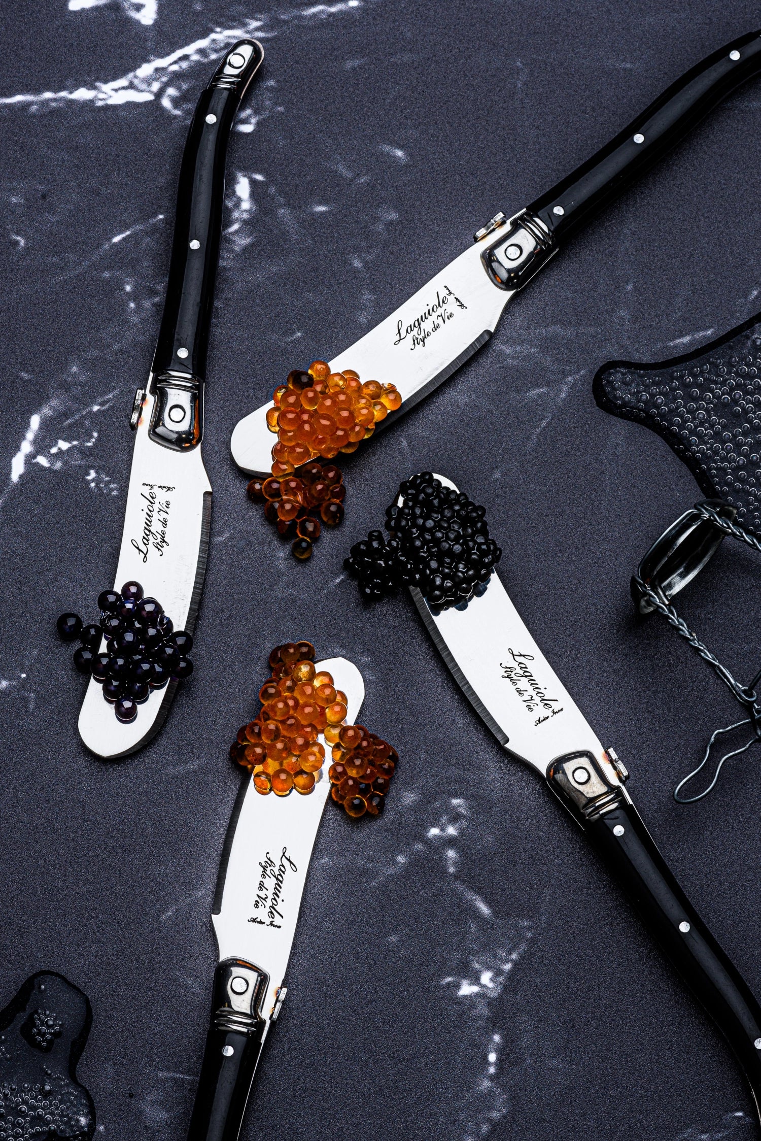 Laguiole Premium Line Buttermesser schwarz