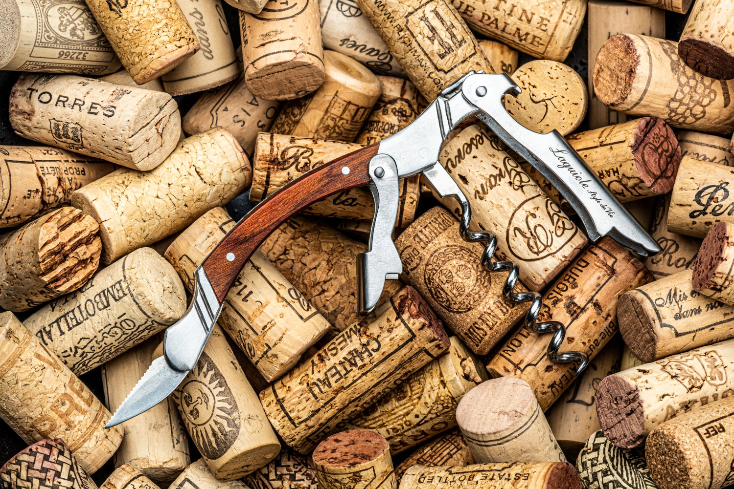 Laguiole Luxury Line Cork puller Rose