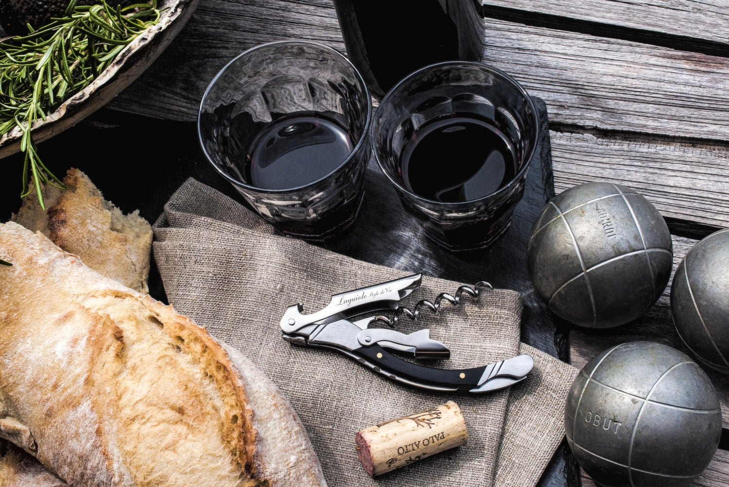 Laguiole Luxury Line Korkenzieher schwarzes Ebenholz