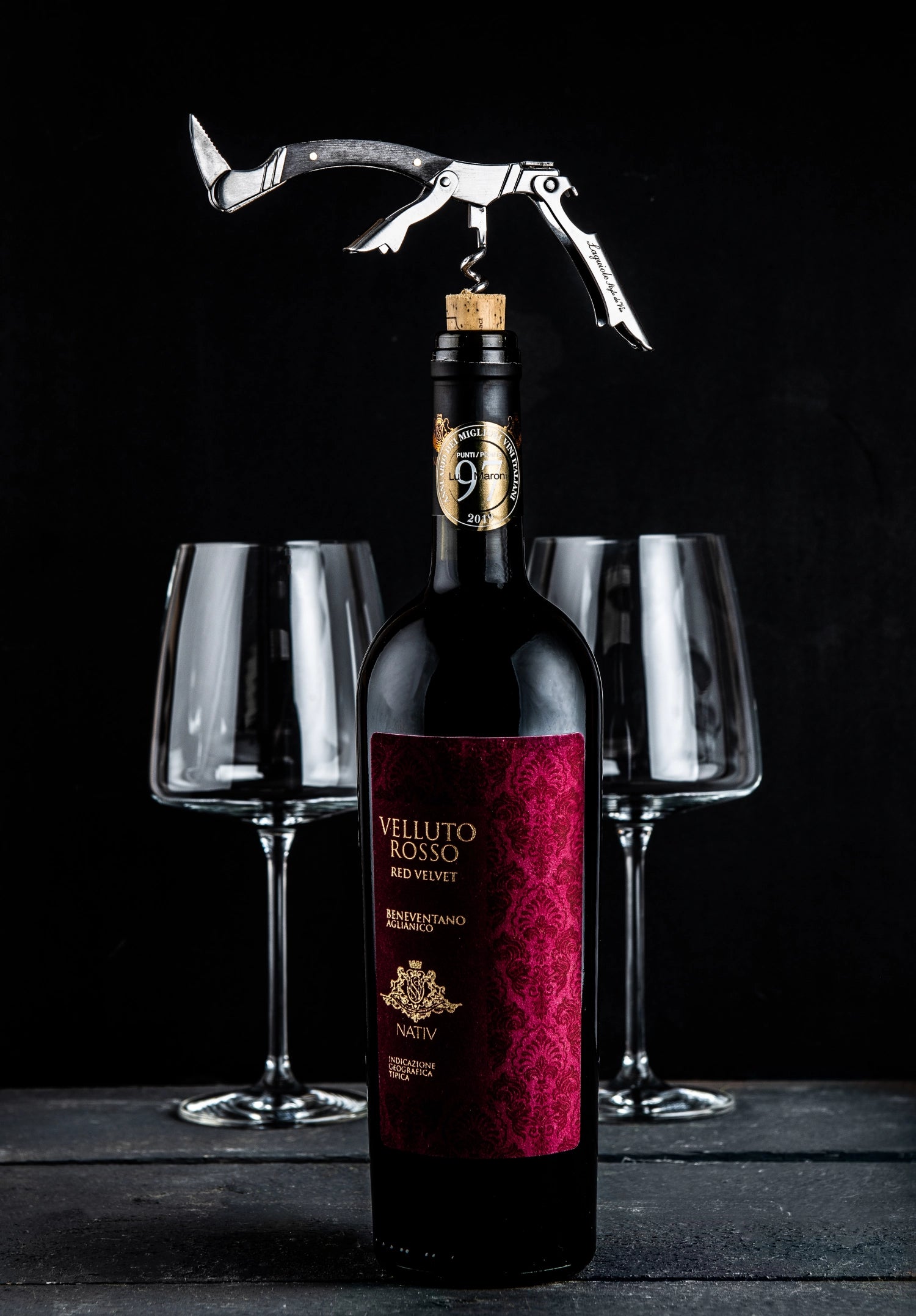 Laguiole Luxury Line Korkenzieher schwarzes Ebenholz