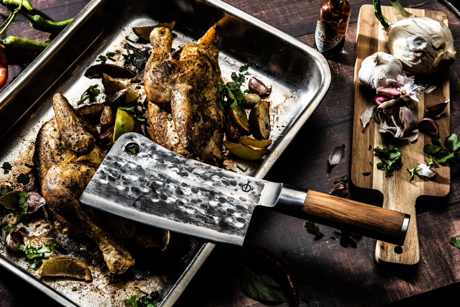 Olive Asiatisches Hackmesser 18cm