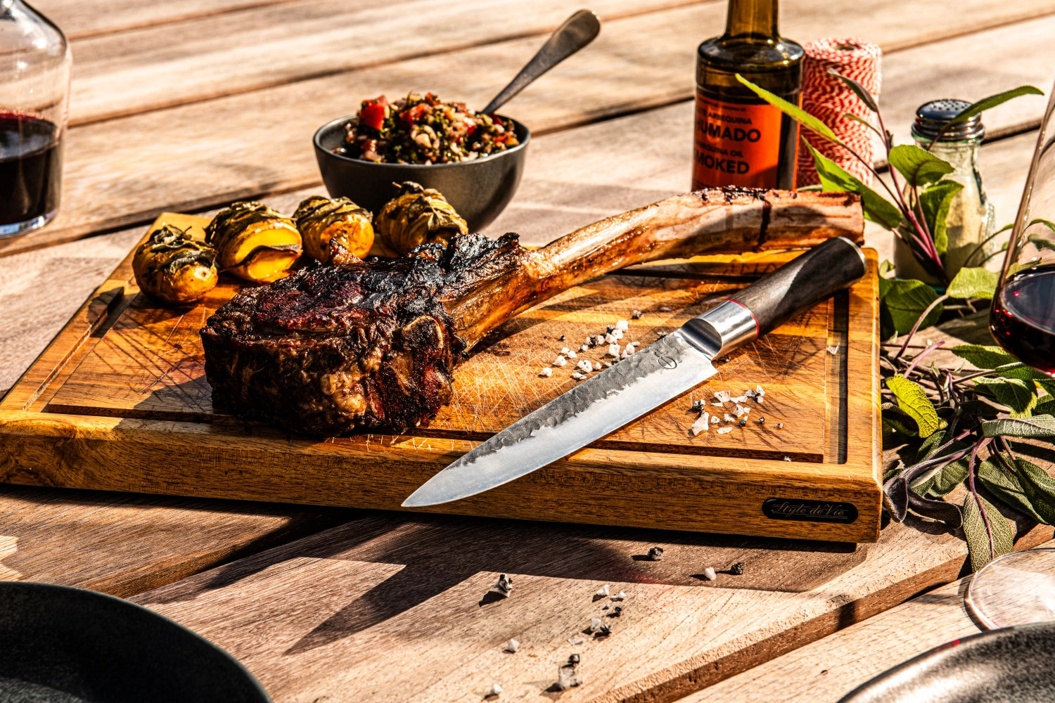 Sebra Fleischmesser 20cm in Gelb präsentiert im Onlineshop von KAQTU Design AG. Küchenmesser ist von Forged