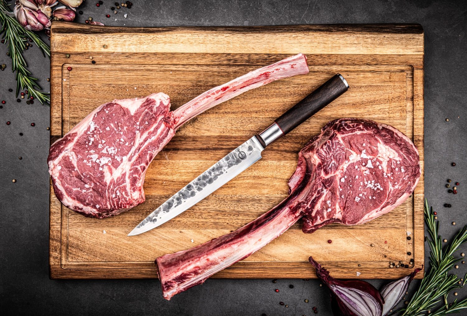 Sebra Fleischmesser 20cm in Gelb präsentiert im Onlineshop von KAQTU Design AG. Küchenmesser ist von Forged