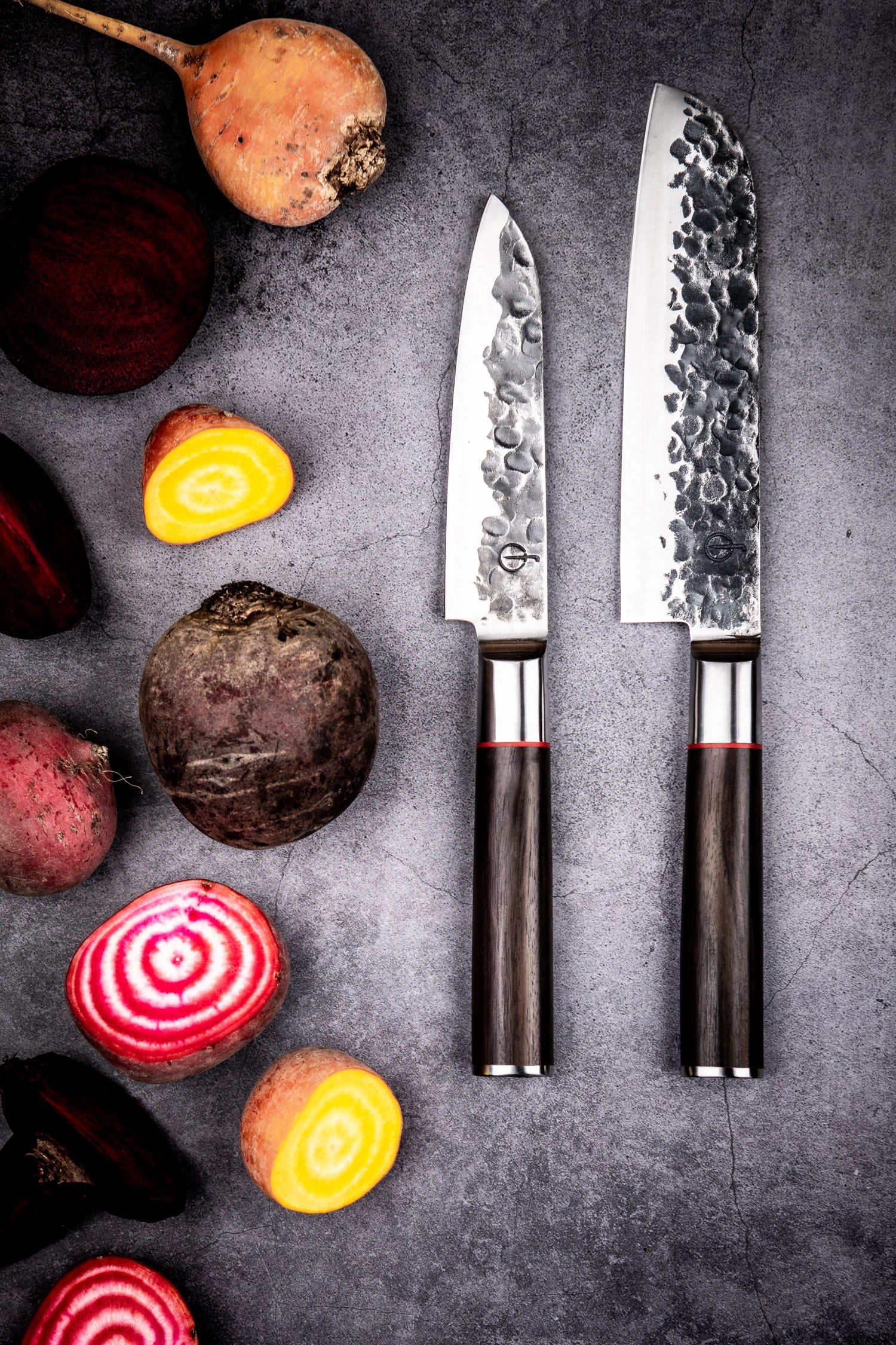 Sebra Santokumesser 13cm in Gelb präsentiert im Onlineshop von KAQTU Design AG. Küchenmesser ist von Forged