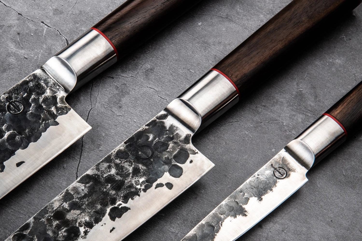 3tlg. Sebra Messerset in Gelb präsentiert im Onlineshop von KAQTU Design AG. Küchenhelfer ist von Forged