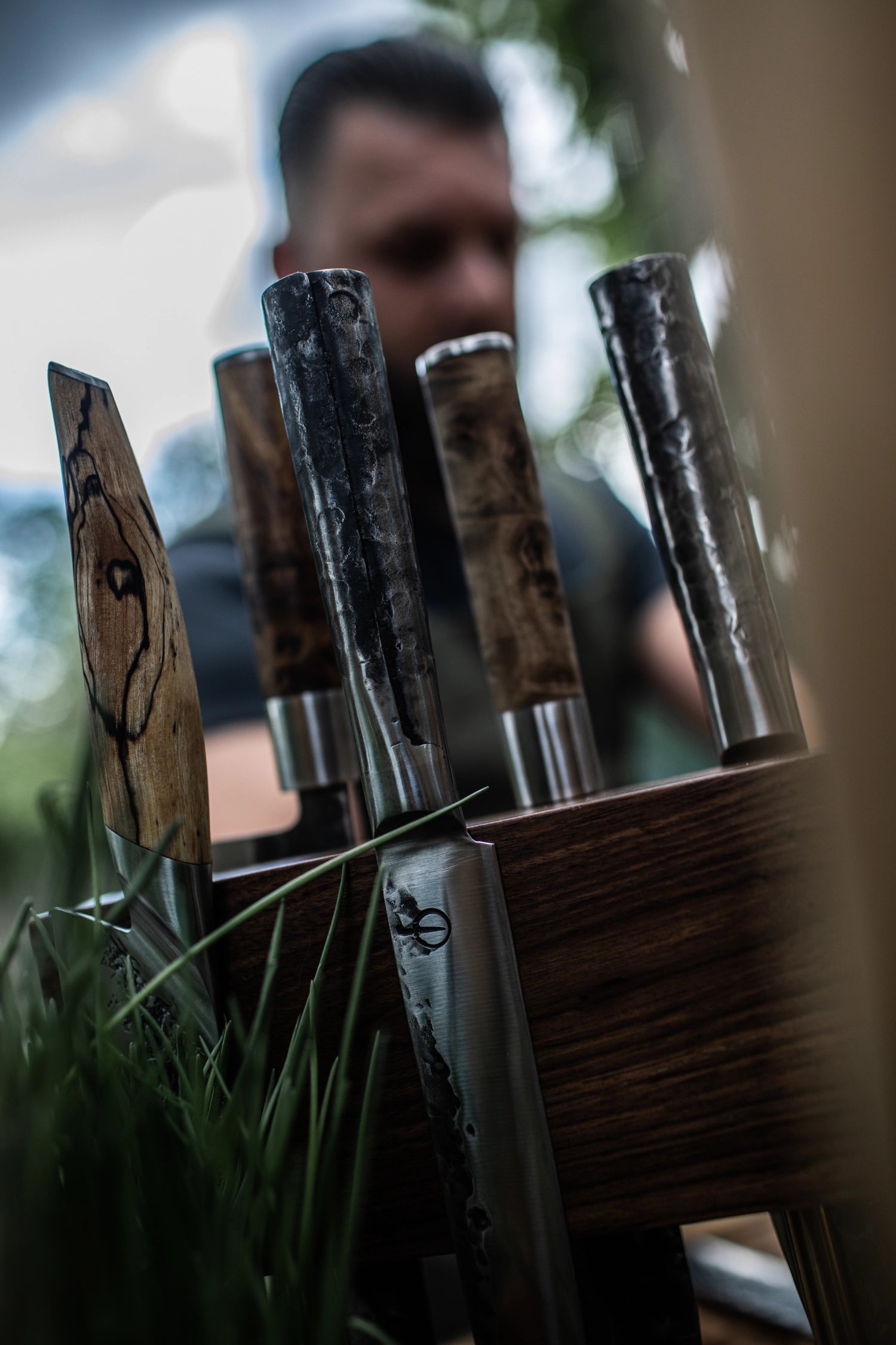 Noce di blocco di coltello magnetico su piede naturale piede