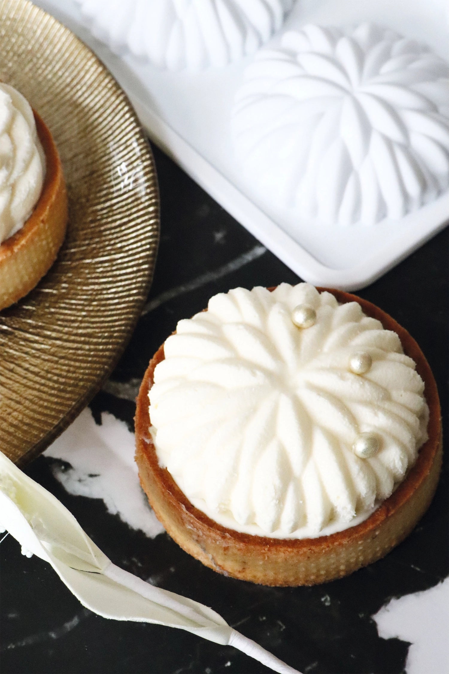 4er Set Silikon Backform für Saint-Honoré klein D7cm