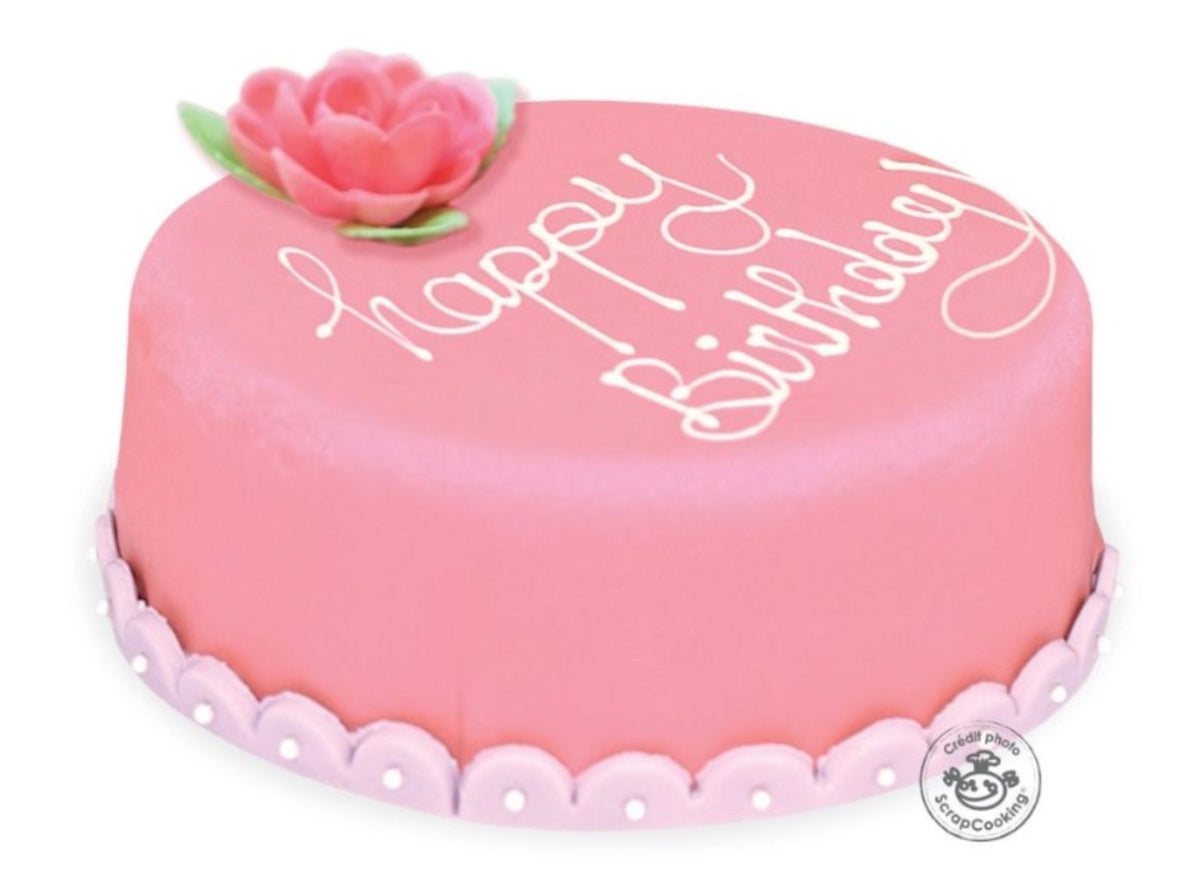 Rollfondant 400g rosa in Pink präsentiert im Onlineshop von KAQTU Design AG. Zutaten ist von Scrap Cooking