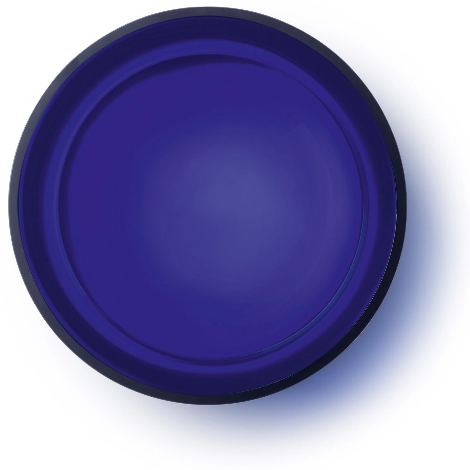 Ciotola collettiva d30cm h10cm in vetro cobalto
