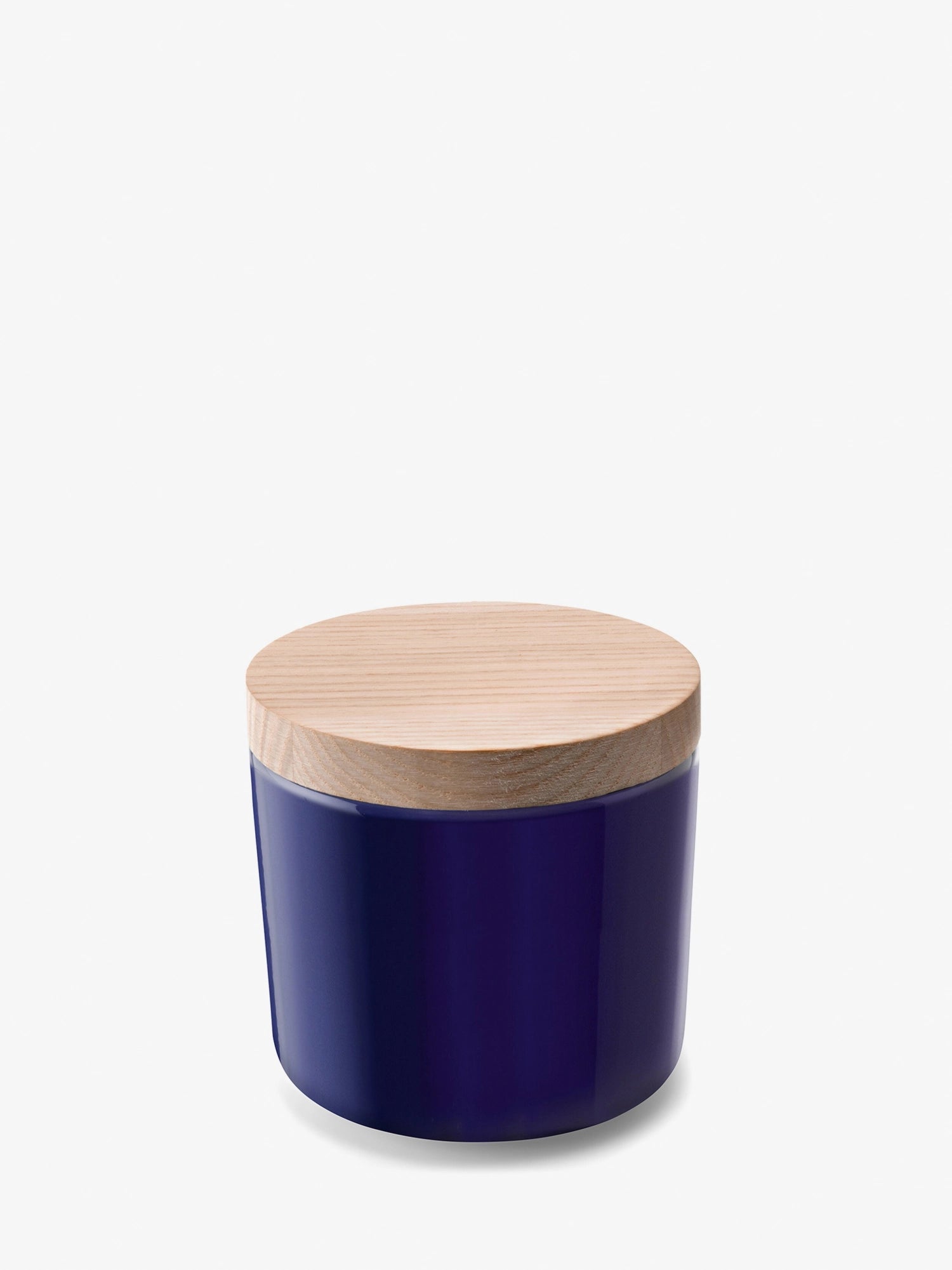 Collettivo può H8,5 cm con coperchio di cenere cobalto