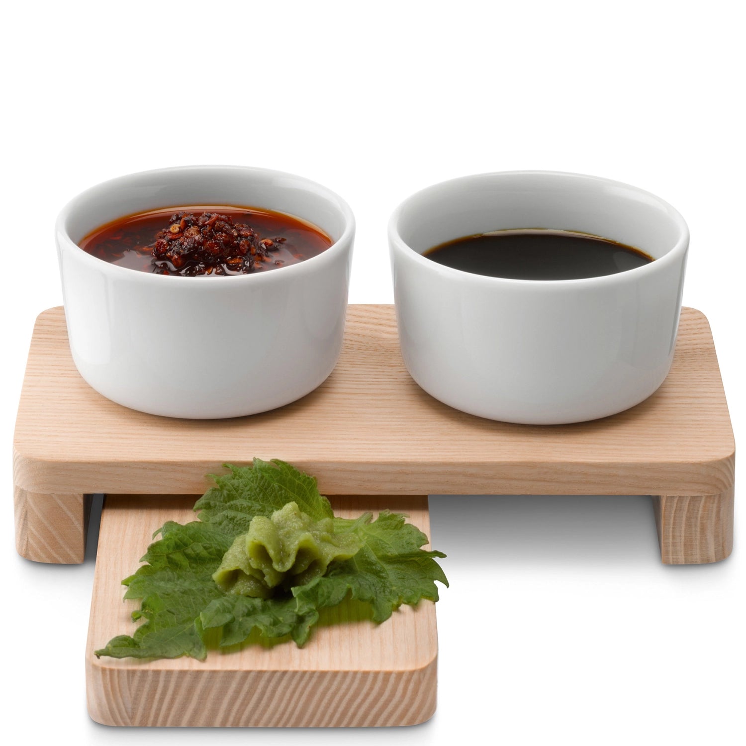 Service de table collectif LxlxH19,5x16x8cm frêne weiss