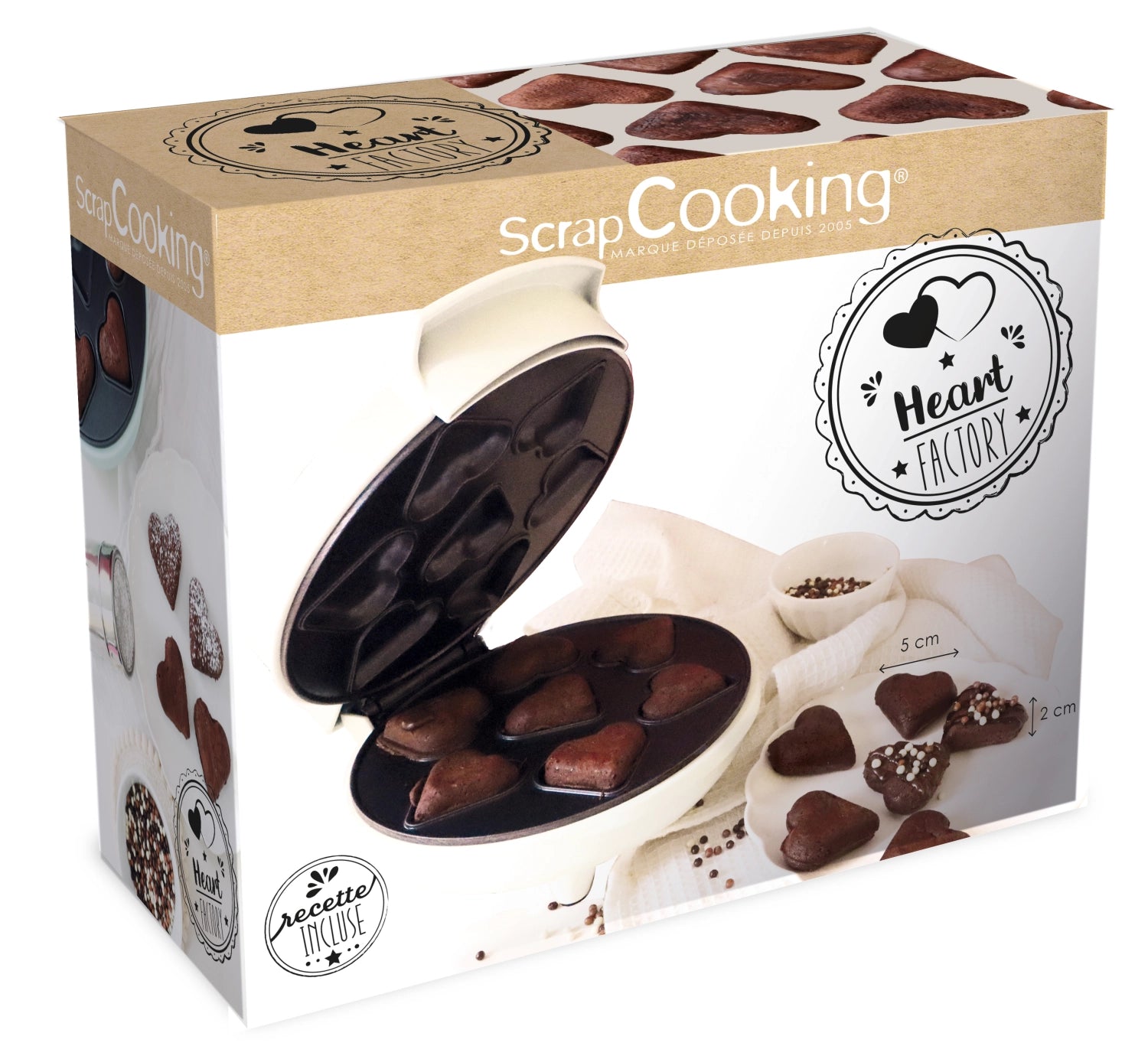 Heart Factory in Weiss präsentiert im Onlineshop von KAQTU Design AG. Küchengerät ist von Scrap Cooking