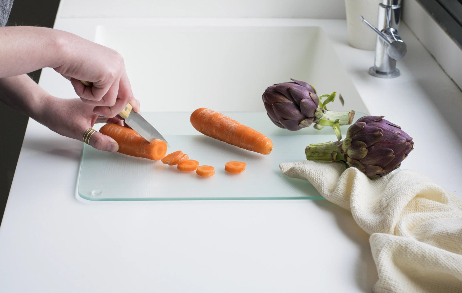 Copertura in ceramica in vetro 40x30 cm Superficie ondeggiata chiaramente