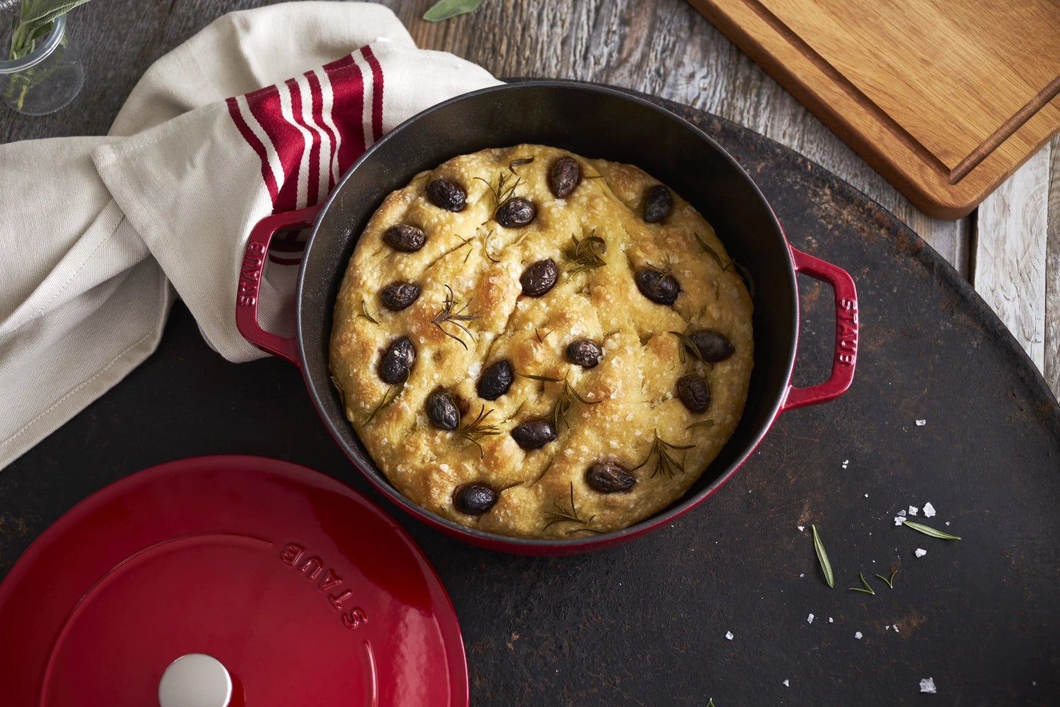 Schmor Pan Chister 28 cm, rosso ciliegia, ghisa