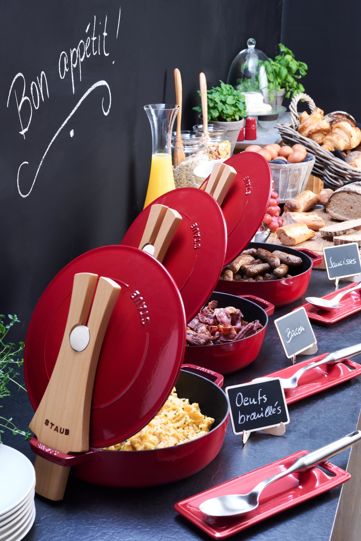 Schmor Pan Chister 28 cm, rosso ciliegia, ghisa