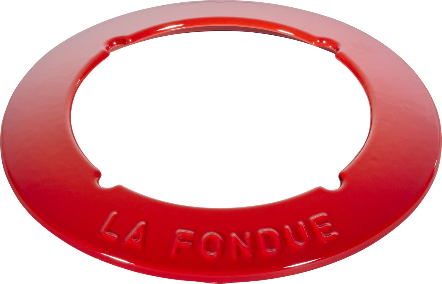 Fondue Set Kirsch-Rot m. 2 Griffen, rund. 16cm in Rot präsentiert im Onlineshop von KAQTU Design AG. Geschirr ist von Staub