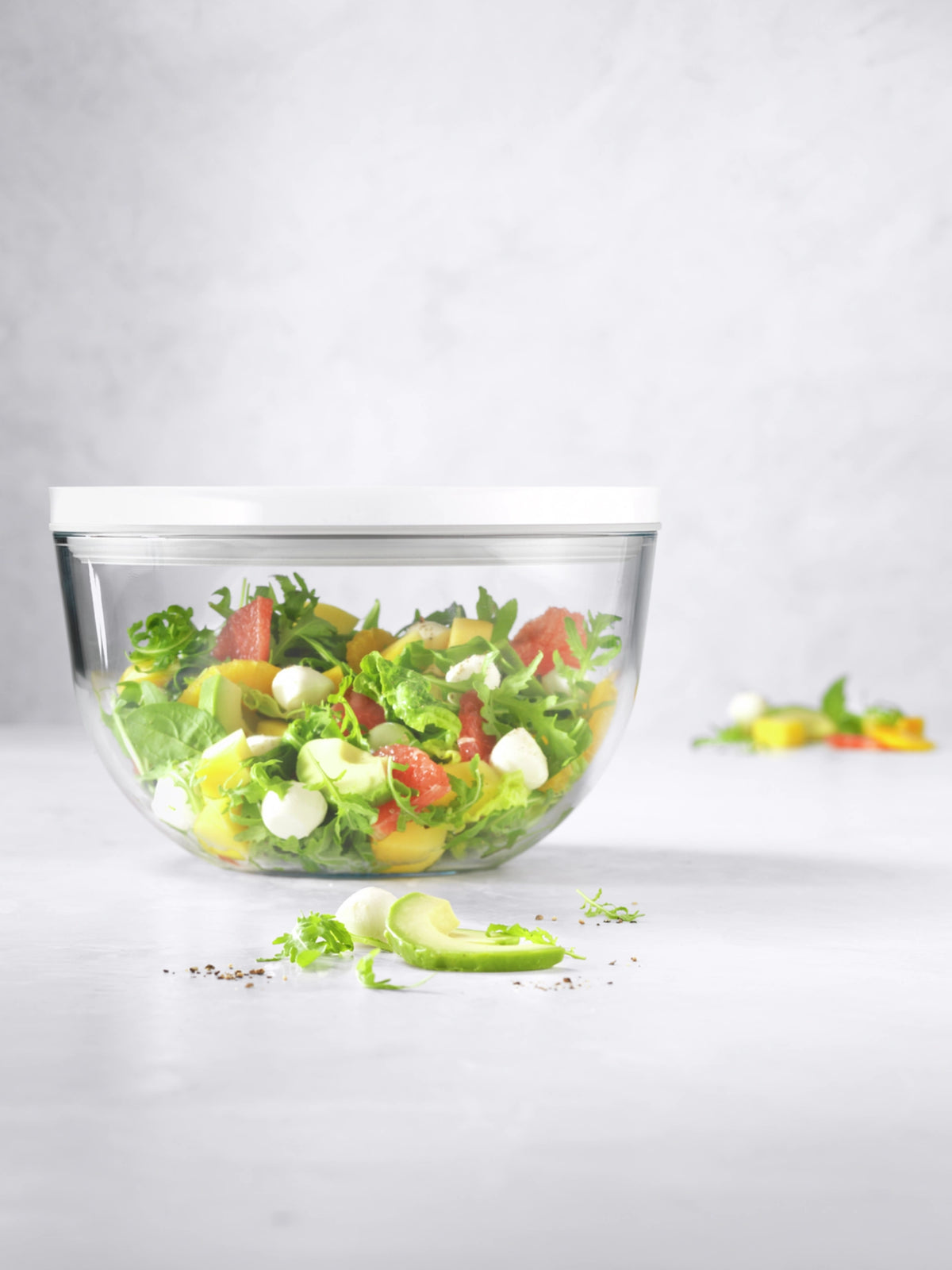 Fresh & Save Bowls Vakuumschüssel L, Glas in Transparent präsentiert im Onlineshop von KAQTU Design AG. Aufbewahrungsbeutel ist von Zwilling