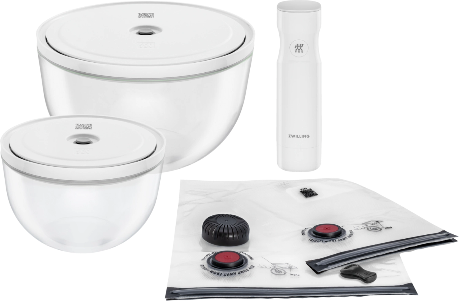 Ensemble de démarrage sous vide Fresh & Save Bowls, 9 pièces, verre