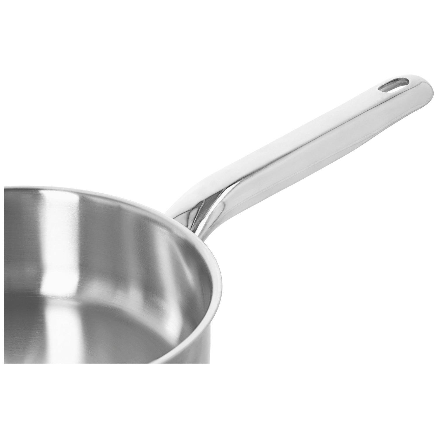 Specialties 3 Gourmetpfanne mit Glasdeckel in Silber präsentiert im Onlineshop von KAQTU Design AG. Topf ist von Demeyere