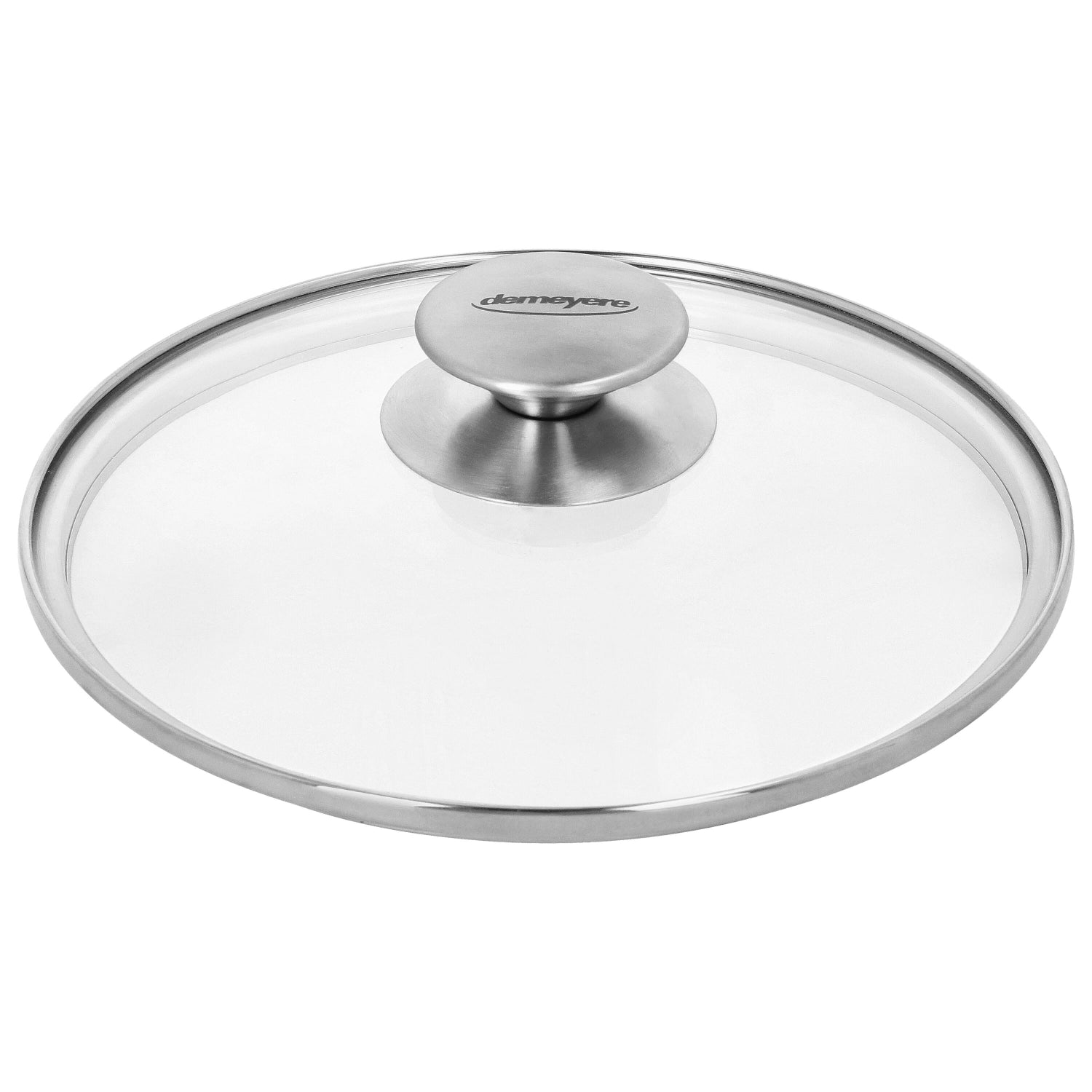 Specialties 3 Gourmetpfanne mit Glasdeckel in Silber präsentiert im Onlineshop von KAQTU Design AG. Topf ist von Demeyere