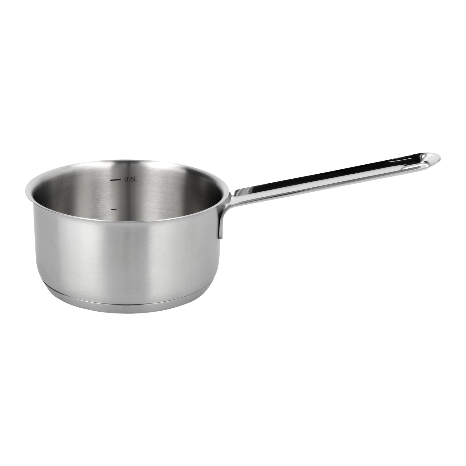 Elegante 12 cm Saucenpfanne aus hochwertigem Edelstahl von Demeyere, perfekt für feine Saucen und kleine Gerichte in jeder Küche.