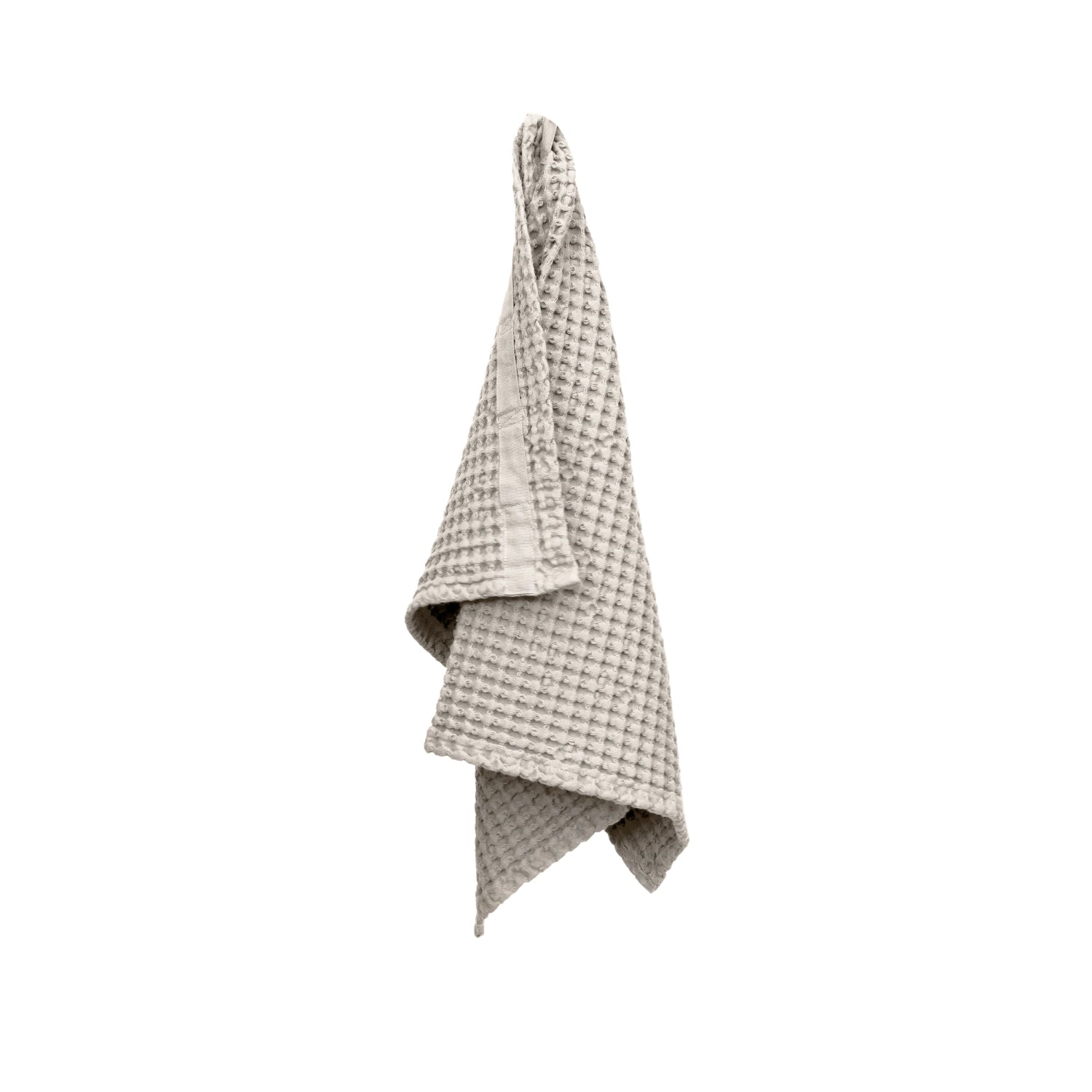 Big Waffle towel 50x75cm stone organic cotton
