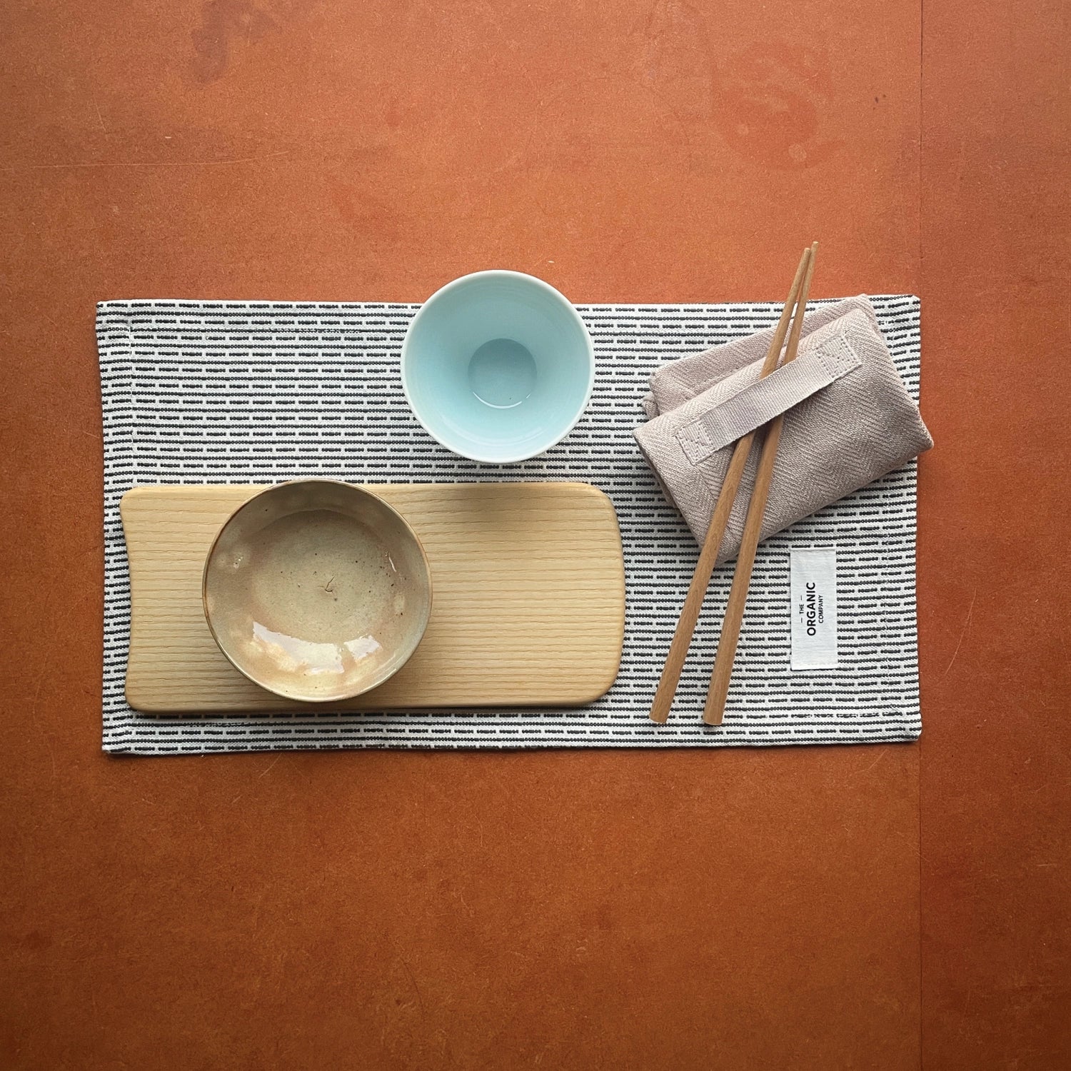 Everyday 4er set fabric napkierte 20x20cm stone organic cotton