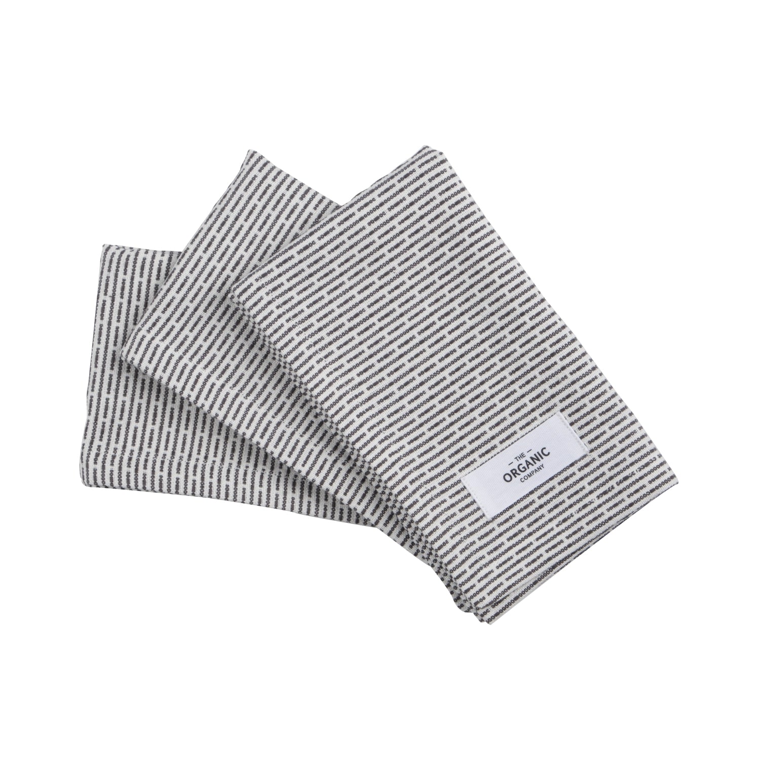 3 Set Rinse Tissu 30x35cm Morning Grey Organic Cotton Wool