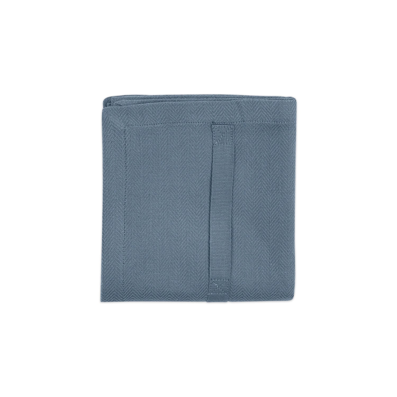 Torchon 53x86cm coton bio gris bleu