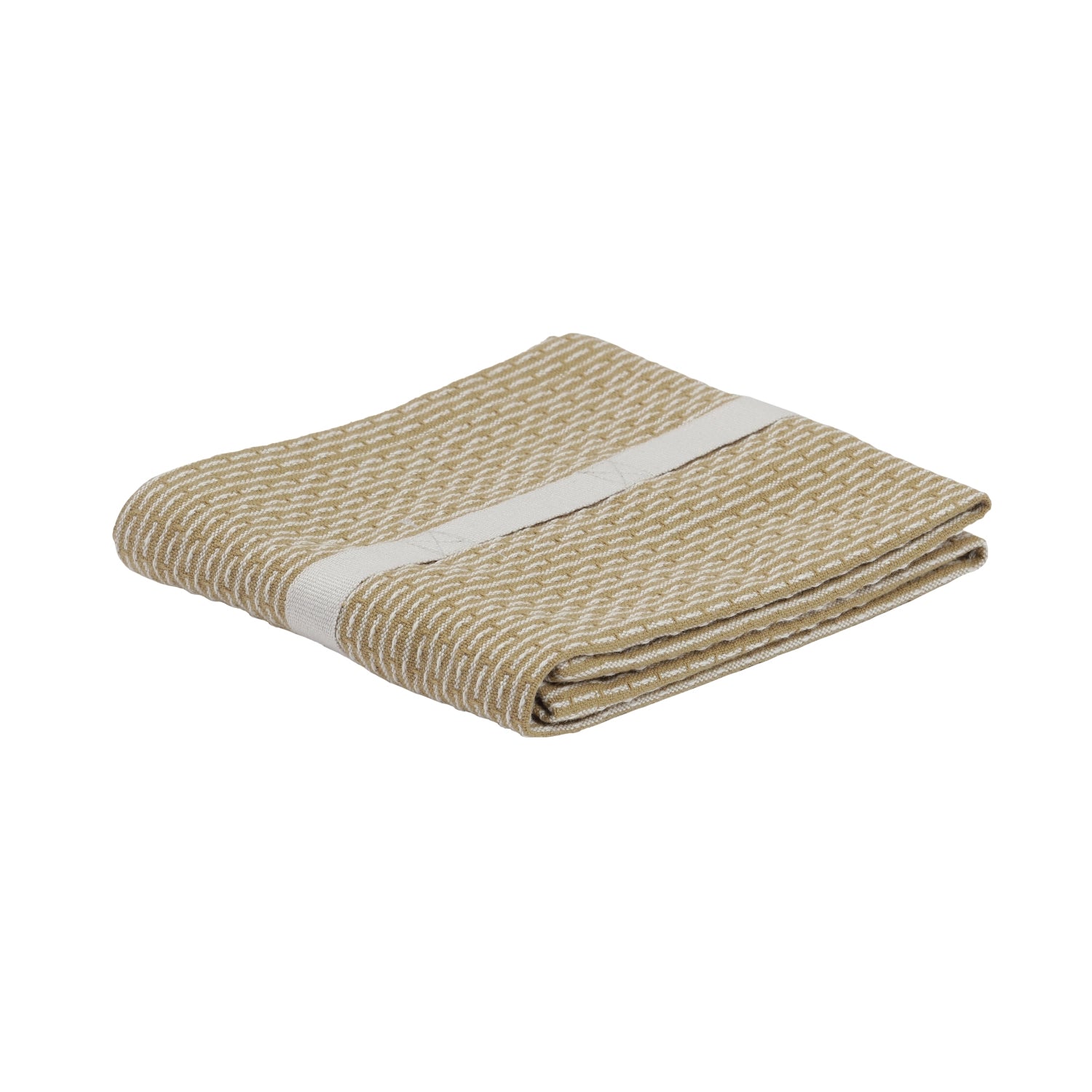 Torchon petit 35x60cm pierre kaki coton bio