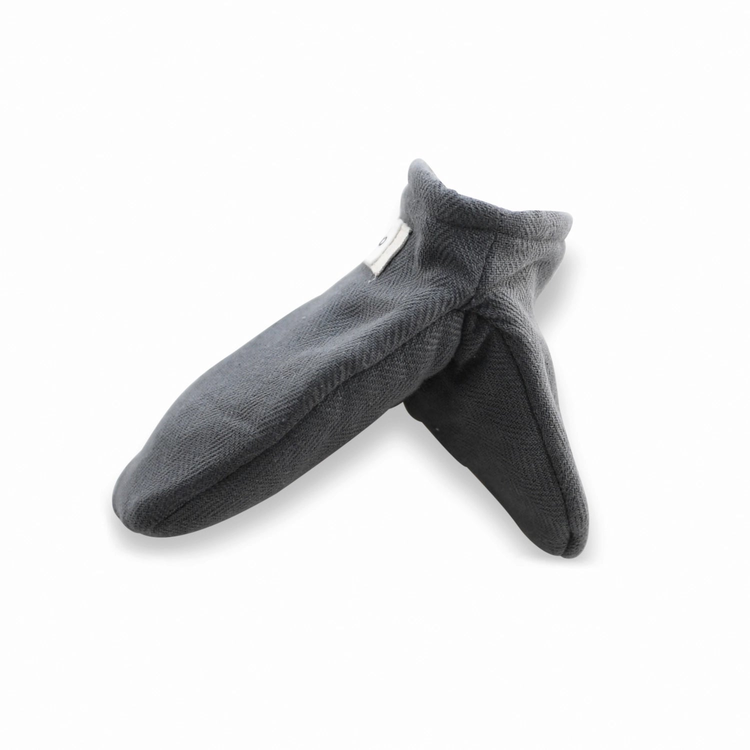 Mini maniques 14x14cm coton bio gris foncé