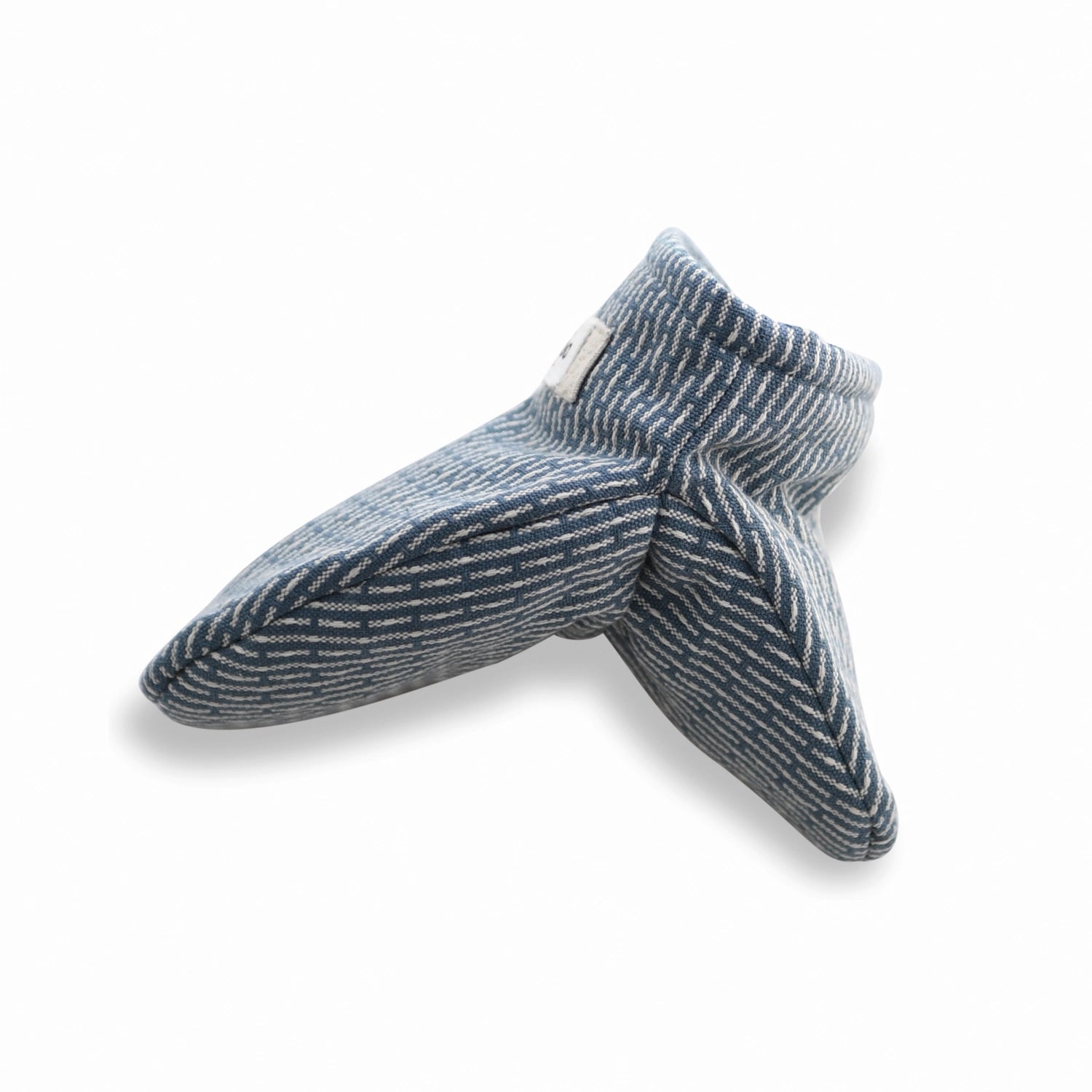 Mini gants de cuisine 14x14cm gris bleu pierre coton bio